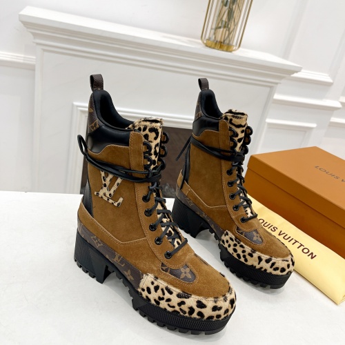 Cheap Louis Vuitton Boots For Women #1267236 Replica Wholesale [$98.00 USD] [ITEM#1267236] on Replica Louis Vuitton Boots