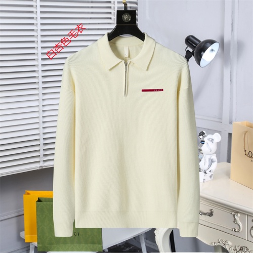 Cheap Prada Sweater Long Sleeved For Men #1267450 Replica Wholesale [$52.00 USD] [ITEM#1267450] on Replica Prada Sweater