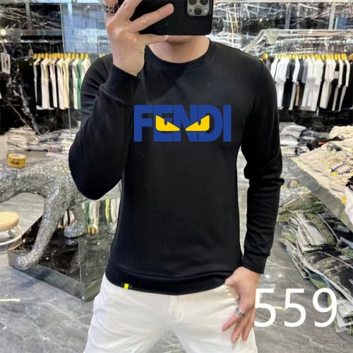 Cheap Fendi Hoodies Long Sleeved For Men #1267488 Replica Wholesale [$48.00 USD] [ITEM#1267488] on Replica Fendi Hoodies