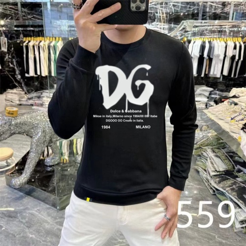 Cheap Dolce &amp; Gabbana D&amp;G Hoodies Long Sleeved For Men #1267503 Replica Wholesale [$48.00 USD] [ITEM#1267503] on Replica Dolce &amp; Gabbana D&amp;G Hoodies