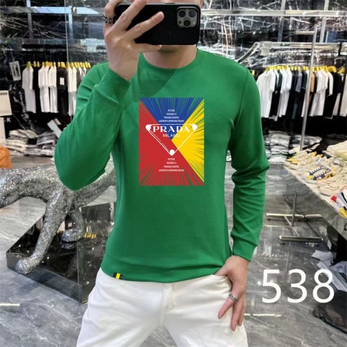 Cheap Prada Hoodies Long Sleeved For Men #1267540 Replica Wholesale [$48.00 USD] [ITEM#1267540] on Replica Prada Hoodies