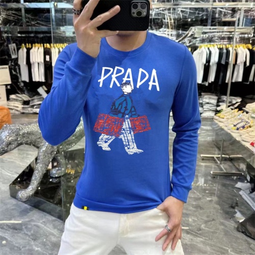 Cheap Prada Hoodies Long Sleeved For Men #1267545 Replica Wholesale [$48.00 USD] [ITEM#1267545] on Replica Prada Hoodies