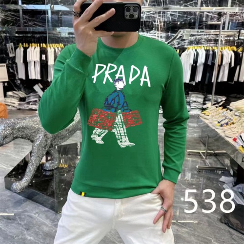 Cheap Prada Hoodies Long Sleeved For Men #1267546 Replica Wholesale [$48.00 USD] [ITEM#1267546] on Replica Prada Hoodies