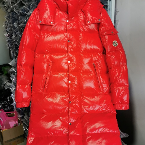 Cheap Moncler Down Feather Coat Long Sleeved For Women #1267616 Replica Wholesale [$182.00 USD] [ITEM#1267616] on Replica Moncler Down Feather Coat