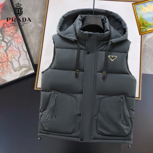 Cheap Prada Jackets Sleeveless For Men #1267660 Replica Wholesale [$56.00 USD] [ITEM#1267660] on Replica Prada Jackets