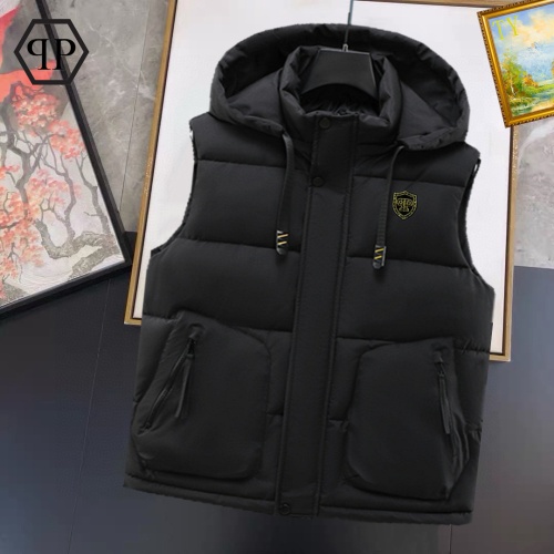 Cheap Philipp Plein PP Down Jackets Sleeveless For Men #1267692 Replica Wholesale [$56.00 USD] [ITEM#1267692] on Replica Philipp Plein PP Down Jackets