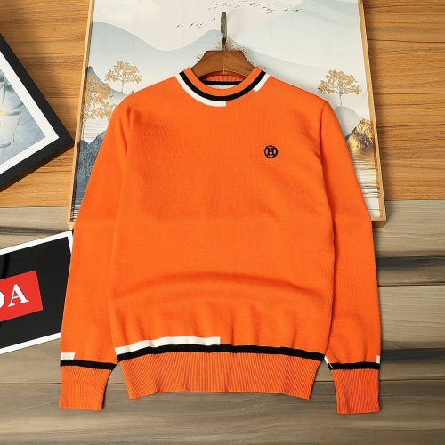 Cheap Hermes Sweaters Long Sleeved For Men #1267734 Replica Wholesale [$56.00 USD] [ITEM#1267734] on Replica Hermes Sweaters