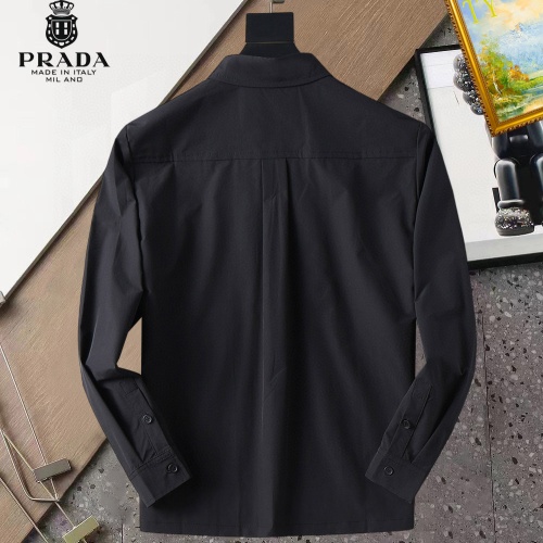 Cheap Prada Shirts Long Sleeved For Men #1267766 Replica Wholesale [$40.00 USD] [ITEM#1267766] on Replica Prada Shirts