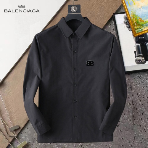 Cheap Balenciaga Shirts Long Sleeved For Men #1267773 Replica Wholesale [$40.00 USD] [ITEM#1267773] on Replica Balenciaga Shirts