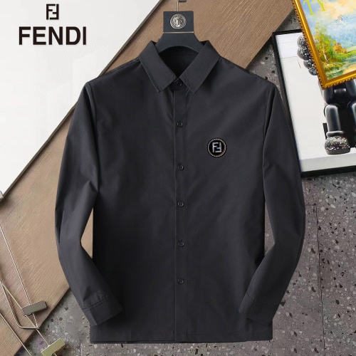 Cheap Fendi Shirts Long Sleeved For Men #1267780 Replica Wholesale [$40.00 USD] [ITEM#1267780] on Replica Fendi Shirts