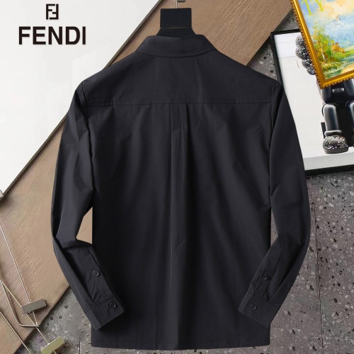 Cheap Fendi Shirts Long Sleeved For Men #1267780 Replica Wholesale [$40.00 USD] [ITEM#1267780] on Replica Fendi Shirts