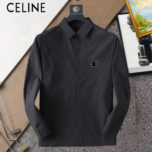 Cheap Celine Shirts Long Sleeved For Men #1267801 Replica Wholesale [$40.00 USD] [ITEM#1267801] on Replica Celine Shirts