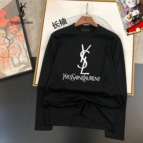 Cheap Yves Saint Laurent YSL T-shirts Long Sleeved For Unisex #1267815 Replica Wholesale [$34.00 USD] [ITEM#1267815] on Replica Yves Saint Laurent YSL T-shirts