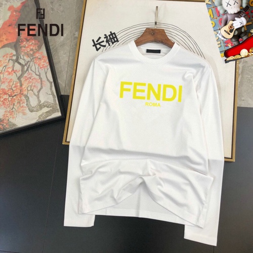 Cheap Fendi T-Shirts Long Sleeved For Unisex #1267823 Replica Wholesale [$34.00 USD] [ITEM#1267823] on Replica Fendi T-Shirts