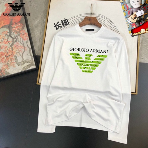 Cheap Armani T-Shirts Long Sleeved For Unisex #1267849 Replica Wholesale [$34.00 USD] [ITEM#1267849] on Replica Armani T-Shirts