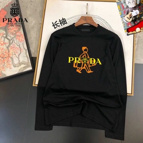 Cheap Prada T-Shirts Long Sleeved For Unisex #1267857 Replica Wholesale [$34.00 USD] [ITEM#1267857] on Replica Prada T-Shirts