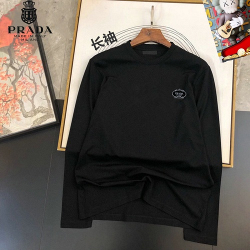 Cheap Prada T-Shirts Long Sleeved For Unisex #1267864 Replica Wholesale [$34.00 USD] [ITEM#1267864] on Replica Prada T-Shirts