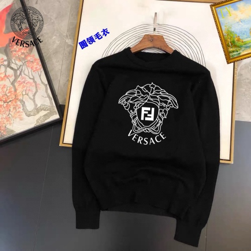 Cheap Versace Sweaters Long Sleeved For Men #1267967 Replica Wholesale [$42.00 USD] [ITEM#1267967] on Replica Versace Sweaters