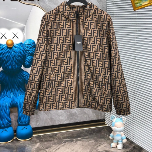 Cheap Fendi Jackets Long Sleeved For Men #1268011 Replica Wholesale [$60.00 USD] [ITEM#1268011] on Replica Fendi Jackets