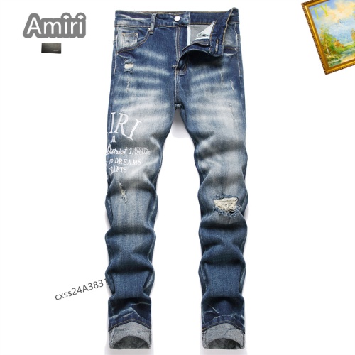 Cheap Amiri Jeans For Men #1268137 Replica Wholesale [$48.00 USD] [ITEM#1268137] on Replica Amiri Jeans