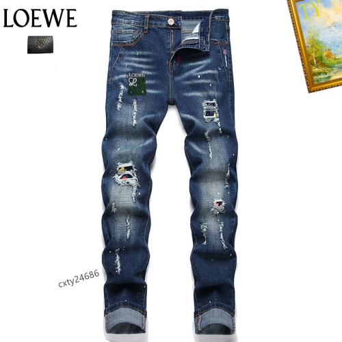 Cheap LOEWE Jeans For Men #1268139 Replica Wholesale [$48.00 USD] [ITEM#1268139] on Replica LOEWE Jeans