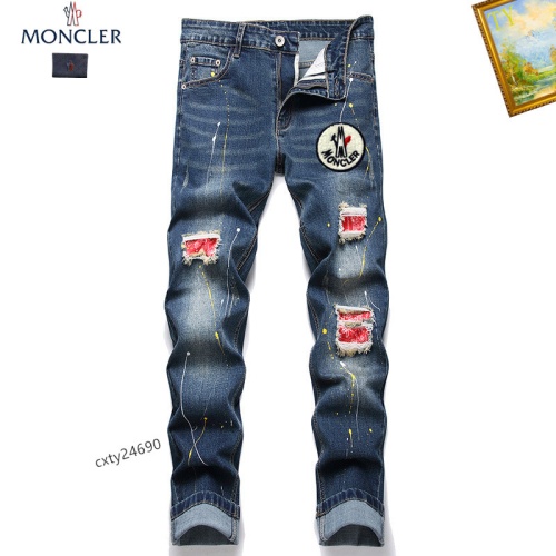 Cheap Moncler Jeans For Men #1268144 Replica Wholesale [$48.00 USD] [ITEM#1268144] on Replica Moncler Jeans