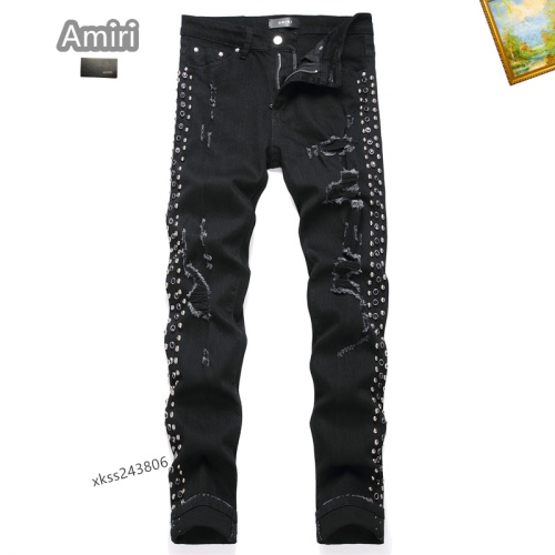 Cheap Amiri Jeans For Men #1268155 Replica Wholesale [$48.00 USD] [ITEM#1268155] on Replica Amiri Jeans