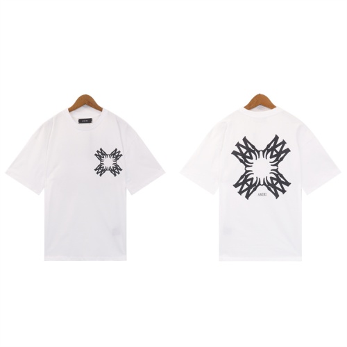 Cheap Amiri T-Shirts Short Sleeved For Unisex #1268165 Replica Wholesale [$29.00 USD] [ITEM#1268165] on Replica Amiri T-Shirts