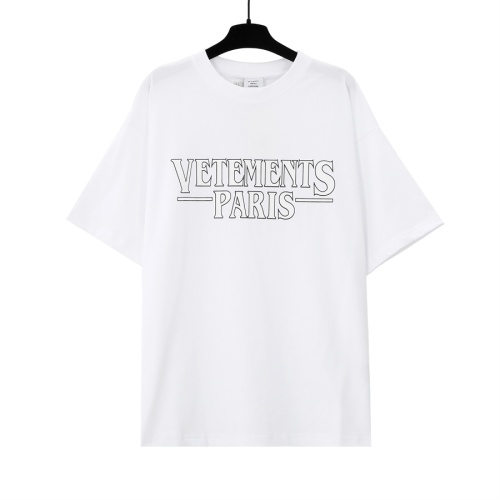 Cheap VETEMENTS T-Shirts Short Sleeved For Unisex #1268266 Replica Wholesale [$29.00 USD] [ITEM#1268266] on Replica VETEMENTS T-Shirts