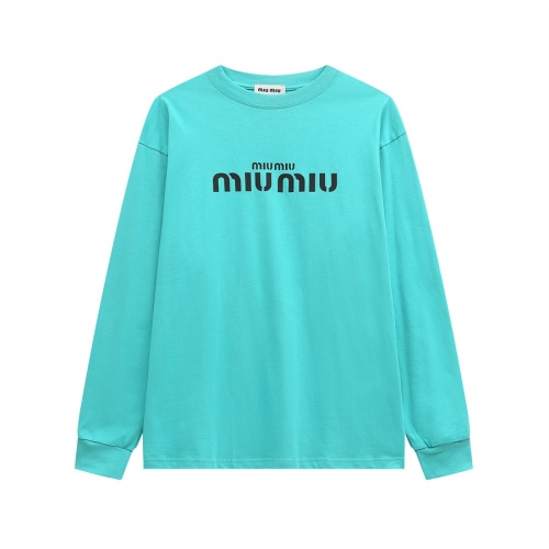 Cheap MIU MIU T-Shirts Long Sleeved For Unisex #1268314 Replica Wholesale [$39.00 USD] [ITEM#1268314] on Replica MIU MIU T-Shirts