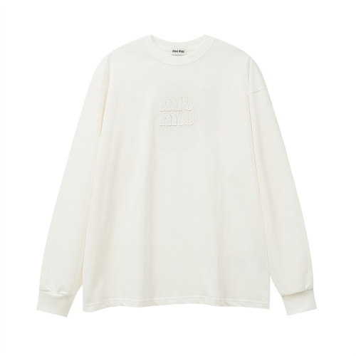 Cheap MIU MIU T-Shirts Long Sleeved For Unisex #1268315 Replica Wholesale [$39.00 USD] [ITEM#1268315] on Replica MIU MIU T-Shirts