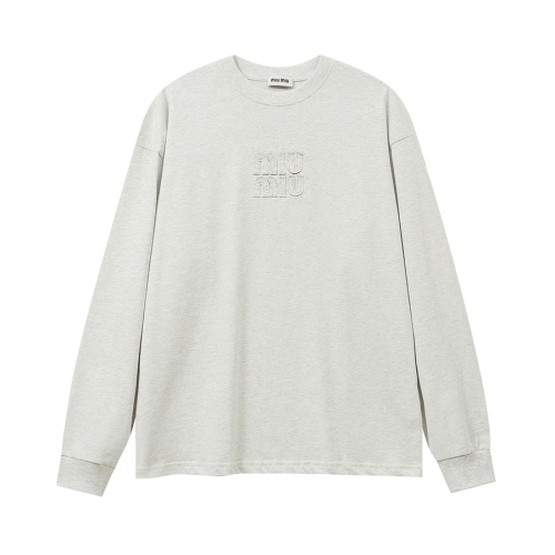 Cheap MIU MIU T-Shirts Long Sleeved For Unisex #1268316 Replica Wholesale [$39.00 USD] [ITEM#1268316] on Replica MIU MIU T-Shirts