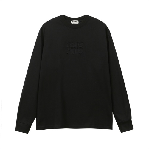 Cheap MIU MIU T-Shirts Long Sleeved For Unisex #1268317 Replica Wholesale [$39.00 USD] [ITEM#1268317] on Replica MIU MIU T-Shirts