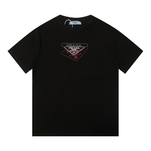 Cheap Prada T-Shirts Short Sleeved For Unisex #1268386 Replica Wholesale [$34.00 USD] [ITEM#1268386] on Replica Prada T-Shirts