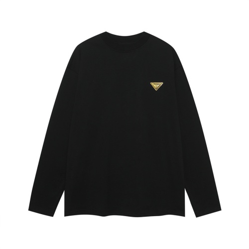 Cheap Prada T-Shirts Long Sleeved For Unisex #1268388 Replica Wholesale [$39.00 USD] [ITEM#1268388] on Replica Prada T-Shirts