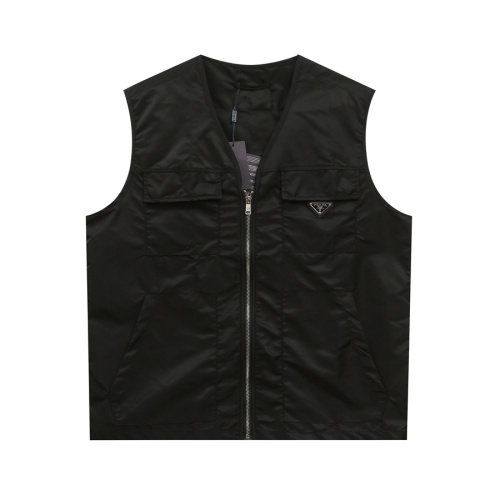 Cheap Prada Jackets Sleeveless For Men #1268393 Replica Wholesale [$45.00 USD] [ITEM#1268393] on Replica Prada Jackets