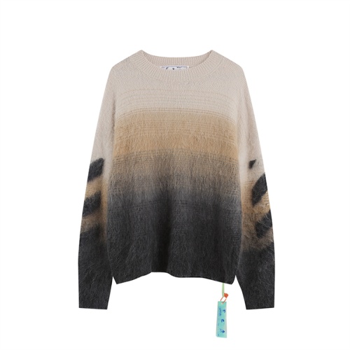 Cheap Off-White Sweaters Long Sleeved For Unisex #1268441 Replica Wholesale [$60.00 USD] [ITEM#1268441] on Replica Off-White Sweaters