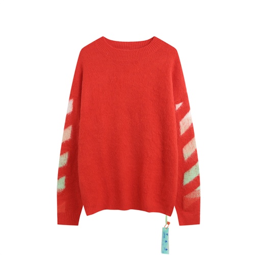 Cheap Off-White Sweaters Long Sleeved For Unisex #1268443 Replica Wholesale [$60.00 USD] [ITEM#1268443] on Replica Off-White Sweaters