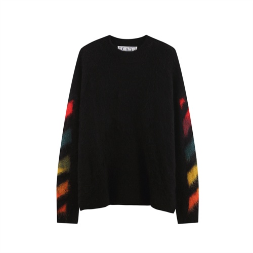 Cheap Off-White Sweaters Long Sleeved For Unisex #1268448 Replica Wholesale [$60.00 USD] [ITEM#1268448] on Replica Off-White Sweaters