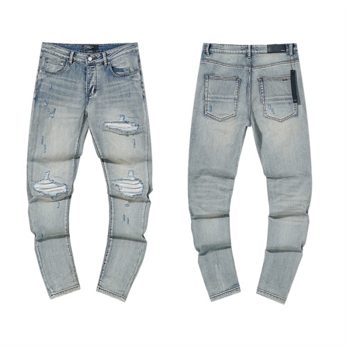 Cheap Amiri Jeans For Men #1268457 Replica Wholesale [$64.00 USD] [ITEM#1268457] on Replica Amiri Jeans