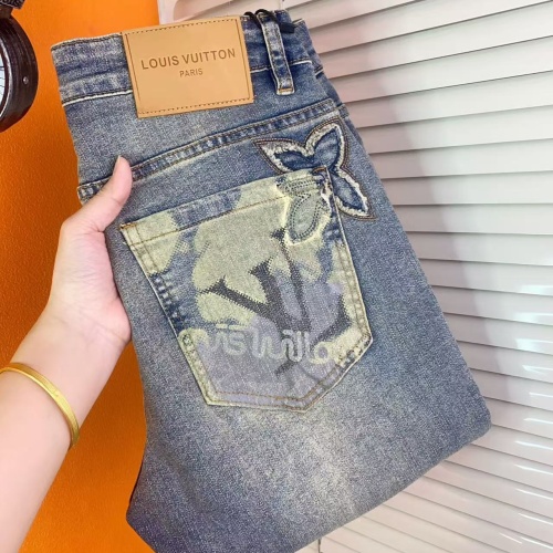 Cheap Louis Vuitton LV Jeans For Men #1268856 Replica Wholesale [$48.00 USD] [ITEM#1268856] on Replica Louis Vuitton LV Jeans