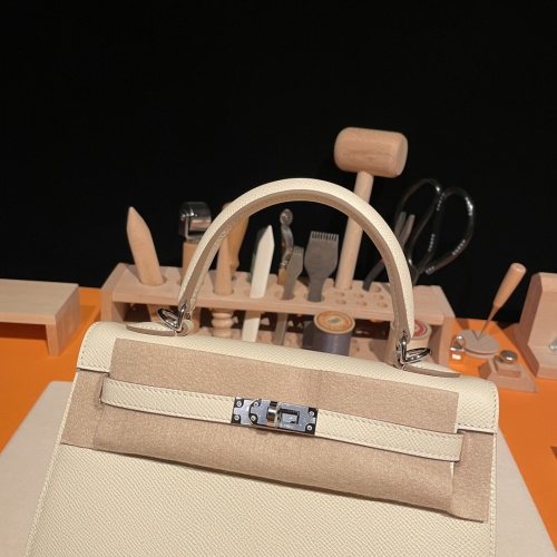 Cheap Hermes AAA Quality Handbags In Silver For Women #1268914 Replica Wholesale [$337.19 USD] [ITEM#1268914] on Replica Hermes AAA Quality Handbags