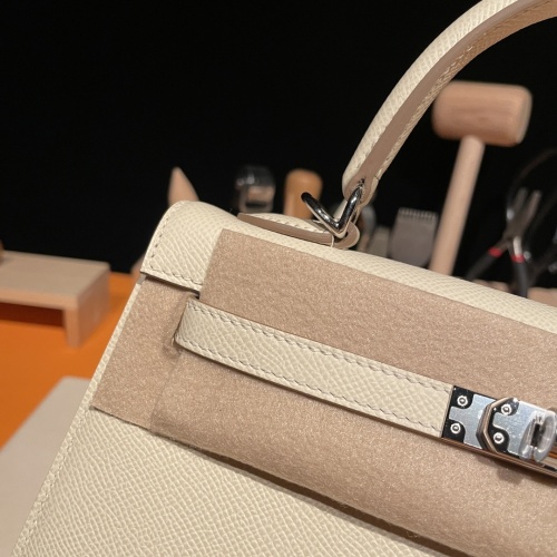 Cheap Hermes AAA Quality Handbags In Silver For Women #1268914 Replica Wholesale [$337.19 USD] [ITEM#1268914] on Replica Hermes AAA Quality Handbags