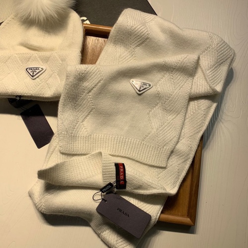 Cheap Prada Hat and Scarf Set #1269082 Replica Wholesale [$72.00 USD] [ITEM#1269082] on Replica Prada Hat and Scarf and Glove Set