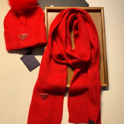 Cheap Prada Hat and Scarf Set #1269085 Replica Wholesale [$72.00 USD] [ITEM#1269085] on Replica Prada Hat and Scarf and Glove Set