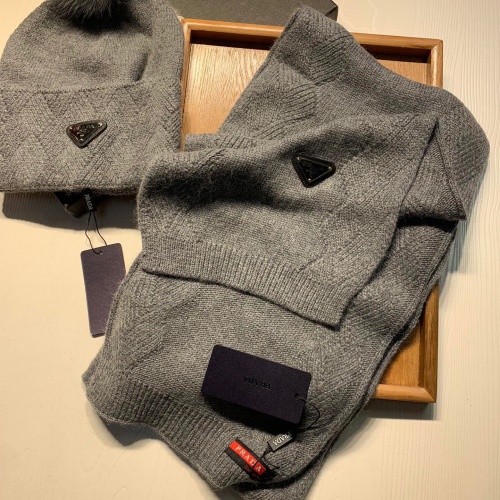 Cheap Prada Hat and Scarf Set #1269086 Replica Wholesale [$72.00 USD] [ITEM#1269086] on Replica Prada Hat and Scarf and Glove Set