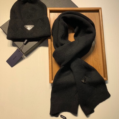 Cheap Prada Hat and Scarf Set #1269087 Replica Wholesale [$72.00 USD] [ITEM#1269087] on Replica Prada Hat and Scarf and Glove Set