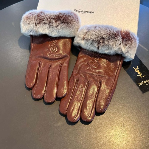 Cheap Yves Saint Laurent Gloves For Women #1269088 Replica Wholesale [$48.00 USD] [ITEM#1269088] on Replica Yves Saint Laurent Gloves