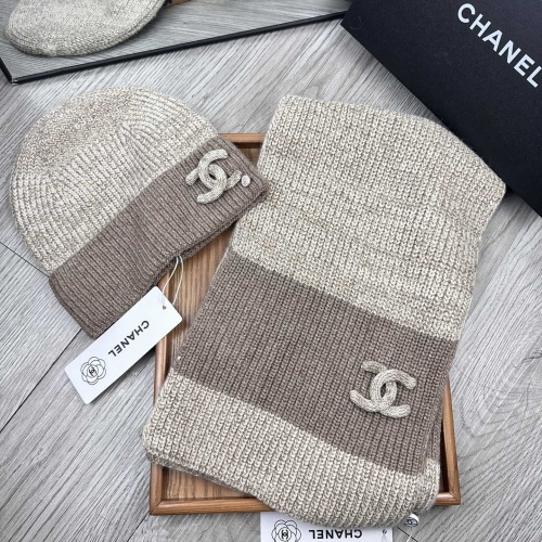 Cheap Chanel Hat and Scarf Set #1269094 Replica Wholesale [$52.00 USD] [ITEM#1269094] on Replica Chanel Hat and Scarf and Glove Set