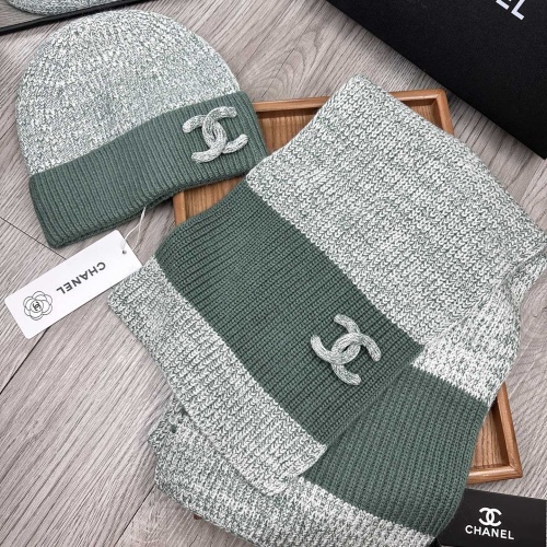 Cheap Chanel Hat and Scarf Set #1269095 Replica Wholesale [$52.00 USD] [ITEM#1269095] on Replica Chanel Hat and Scarf and Glove Set